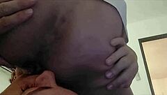 sexy french slut in satin nightie begs for doggystyle ass licking pov