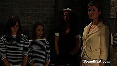 two betrayed teen lesbians bound in prison femdom torment