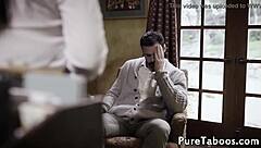 glamcore stepteen 18+ gets her trimmed pussy pounded hard in taboo threeway