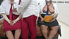 us college kids turned study session into wild threesome fun