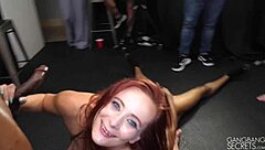 Stunning Beauty Takes Multiple Creampie Gangbang Loads