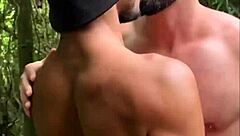 Muscular Brazilian Bodybuilder Jerks Huge Cock on Trail Till Explosive Cum