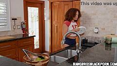 johnny stares at black stepsis' perfect ass teasing her monster ebony curves