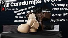 Two blondes take huge BBC pounding in one wild day - roblox style