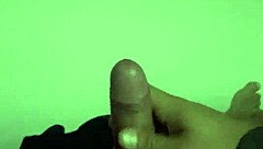 mejicanito jerks HUGE cock moaning loud to massive CUM orgasm!!