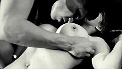 cinema redhead lilith lust bounces big tits on black monster cock in sexy interracial