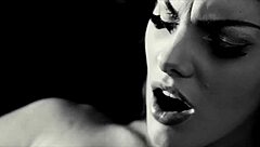 cinema redhead lilith lust bounces big tits on black monster cock in sexy interracial