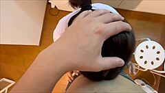 japanese couple flirts in kitchen then fucks her deep to orgasm