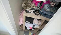 guy sniffs her panties then pounds her tight pussy deep