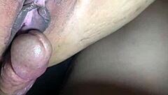 dripping messy cream floods tight pussy!!