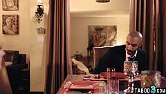 lesbian milf rayveness shares big cocked toyboy with brunette wife