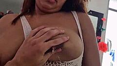 bent over big tits latina keilimar fucked hard all over the house!