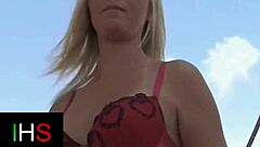 this fantastic blonde milf gets her shaved pussy fucked hard then anal doggystyle bent over