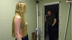 blonde babe's mouth craves huge cock cumshot ecstasy