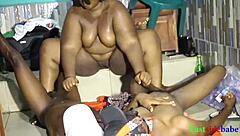 HORNY BBW THREESOME SUCKS BIG BLACK COCKS BEFORE CREAMPIE RIDE