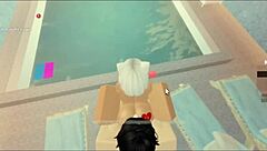 Pool encounter turns into wild subscriber sex with big cock riding