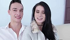 petite nicole black wife rides cock hard next to watching cuckold husband loving every bounce