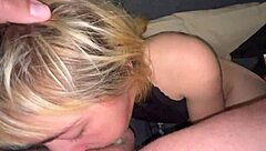 my girlfriend got so horny home alone she called me over for a sloppy deepthroat gagging session.