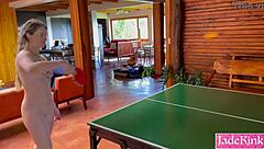 Truth Or Dare Ping Pong With Daddy Turns Into Rough Fuck!