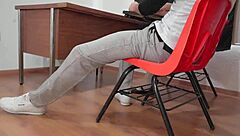 Finally fucking my classmate student in living room after she locks the door