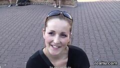 flawless czech teen strips teased in shop then takes huge cock pov anal pounding