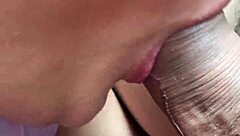 chinese wife pours yogurt on hubby's cock and licks it clean 😋