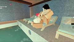 Pool encounter turns into wild subscriber sex with big cock riding