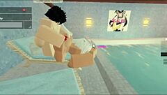 Pool encounter turns into wild subscriber sex with big cock riding