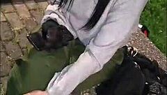 Wow, i meet bold beauty at night and fill her with milk!