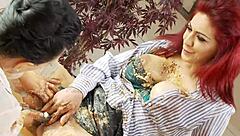 mai bailey and eva may finger and lick in lingerie with food play