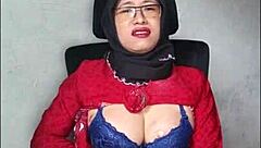 Black Hijab Shemale Jerks Her Cock And Pounds Anal With Dildo Crossdressing Solo Masturbation Cum Toys