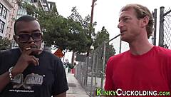 Fetish babe humiliates old man sucking his bbc deep