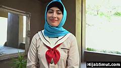 She started as a hijab girl BENT OVER for DEEPTHROAT then learned full DOGGYSTYLE fucking.