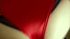 oh man that french milf in red SATIN LINGERIE gets her PUSSY FUCKED doggystyle with spanking