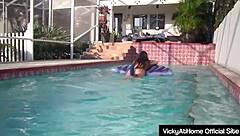 Picture vicky vette and teal conrad by the pool licking big pussy lips and asses until wet orgasms explode