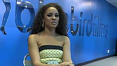 alicia's teasing her tight pussy before muscle man fucks her hard