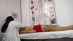 patient gets horny eyeing sexy nurse juicy ass tight pussy