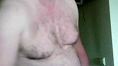 german nylon boy gets horny morning coffee wank session