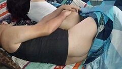 woke up with stepsis in bed and got cozy before work