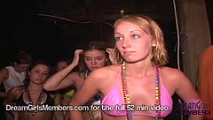 GIRL Dives Into Wild Foam Party Bikinis Soaking Wet and Bouncing Everywhere