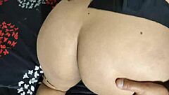 latina takes hard anal pounding till pussy drips then eats creampie from ass