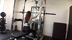 z gen gym girl huge ass drinks cum protein tornado blowjob creampie