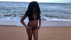 met this gorgeous beach brunette chat led to hot wild fuck