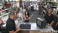 Skinny amateur couple tries rough bedroom sex