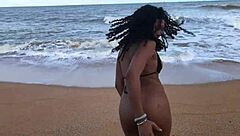 met this gorgeous beach brunette chat led to hot wild fuck