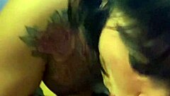 yo alice fire in lingerie sucking that big asian cock like a milf pro