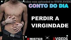 Brazilian amateur loses her virginity in erotic solo scene