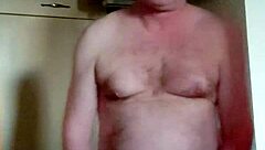 german nylon boy gets horny morning coffee wank session