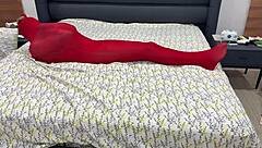 oh man locked tight in pantyhose bondage cocoon stretched mummified in nylons