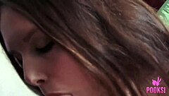 Steva milks thick cock riding hard for that hot cum facial